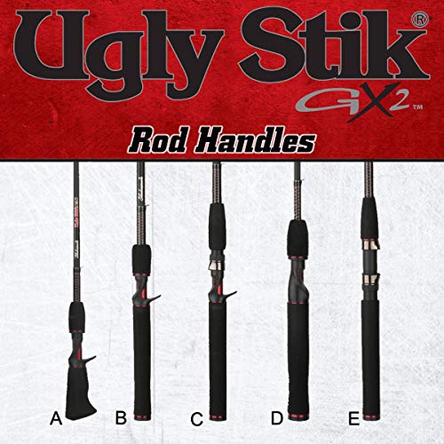 Shakes USSP662M 1 x 1 in. Ugly Stik 6 ft. 6 in. GX2 Medium Spinning Rod