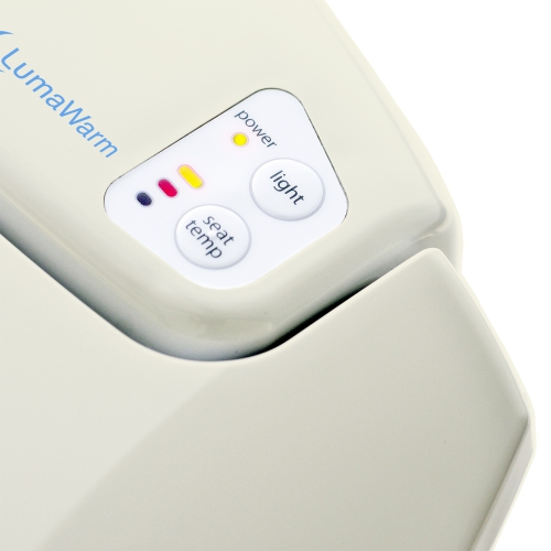 Brondell LumaWarm Heated Nightlight Toilet Seat, Elongated Biscuit - FREE SHIPPING