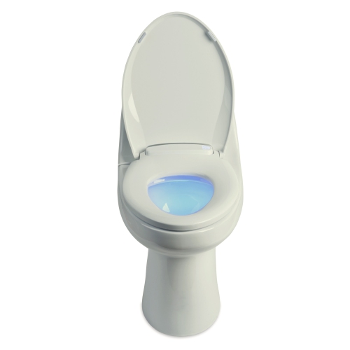 Brondell LumaWarm Heated Nightlight Toilet Seat, Elongated Biscuit - FREE SHIPPING