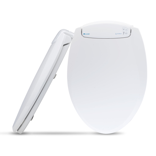 Brondell LumaWarm Heated Nightlight Toilet Seat, Round White - FREE SHIPPING