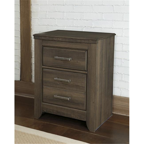 ASHLEY  B251-92 Juararo Two Drawer Night Stand - Dark Brown