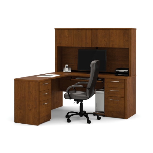 Embassy 66 L Shaped Desk In Tuscany Brown Best Buy Canada