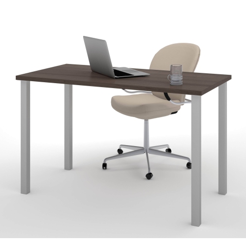 MODUBOX Universel 24“ X 48“ Table Desk With Square Metal Legs - Antigua Table Desk is very suitable for working from home