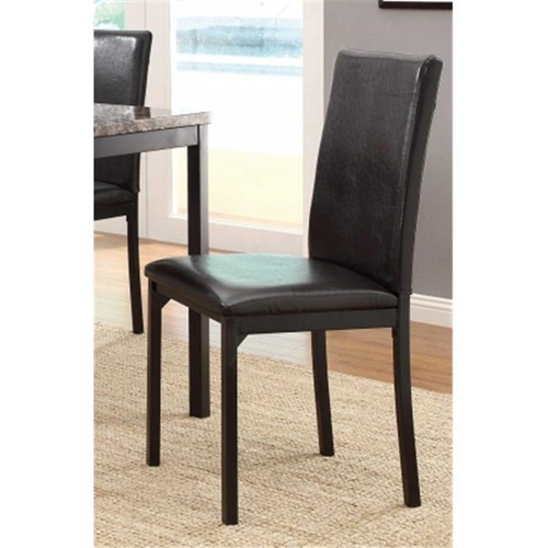 Home Elegance 2601S Tempe Side Chair in Black - Set of 2