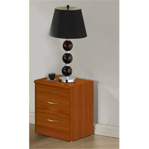 Hodedah Hi917N Cherry 2 Drawer Night Stand