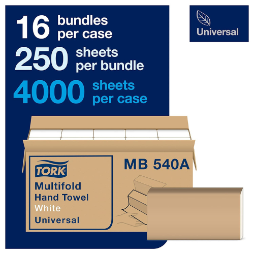 SCA Tissue SCAMB540A 1-Ply Tork Advanced Multifold Paper Hand Towel White