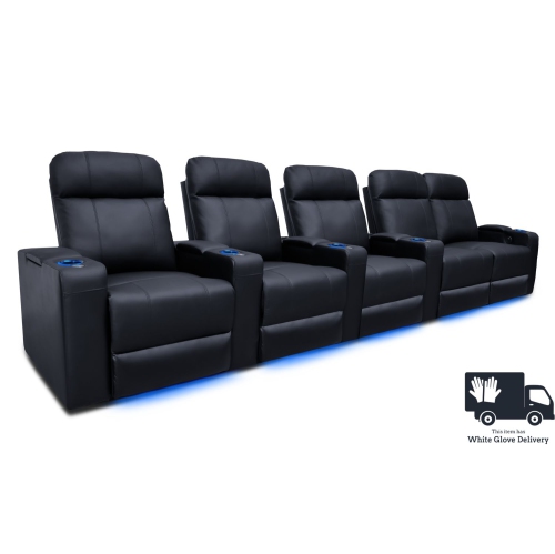 Valencia Piacenza Premium Top Grain 9000 Leather Power Recliner LED ...