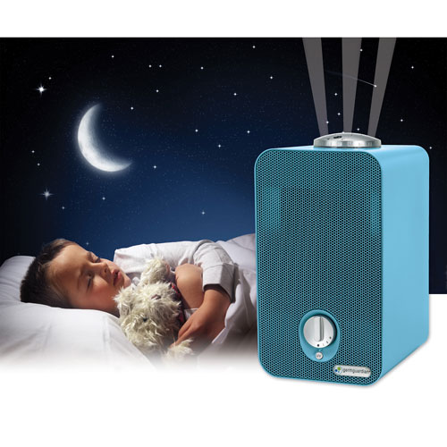 Purificateur d’air 4-en-1 GermGuardian convivial pour enfants avec filtre HEPA et projecteur - Bleu