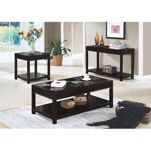 Monarch Specialties I 7802S Cappuccino Veneer Sofa Table
