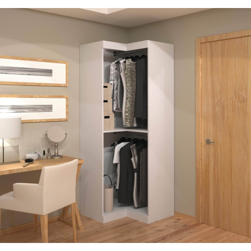 Pur 33W Corner Closet Organizer - White
