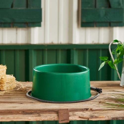 Single Heated Pet Food Bowl - 1.5 Gal