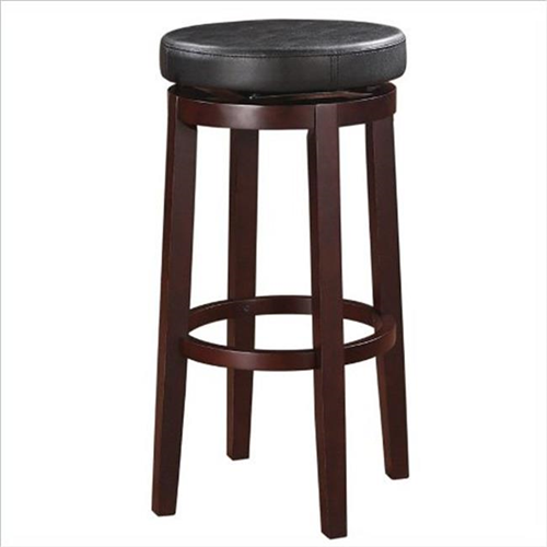 Linon Home D�cor 98353KBLK-01-KD 29 in. Maya Black Bar Stool