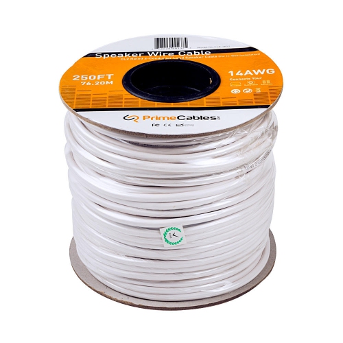 Monoprice 2821 250ft 14AWG CL2 Rated 2-Conductor Loud Speaker Cable For In-Wall Installation