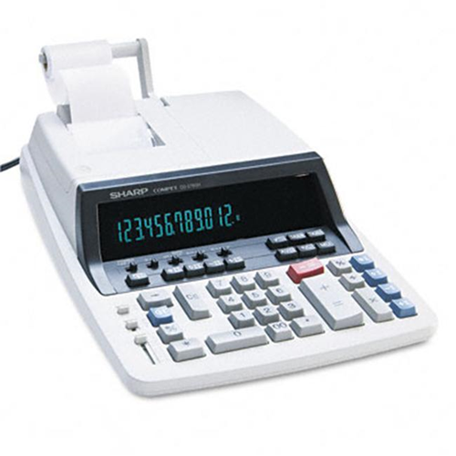 Sharp QS2760H QS-2760H Desktop Calculator 12-Digit Fluorescent Two-Color Printing