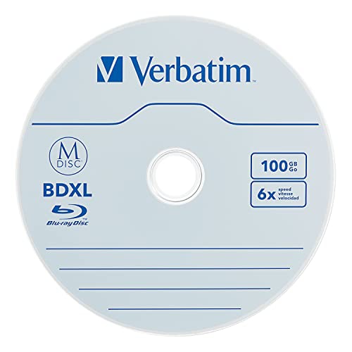 Verbatim M-Disc BDXL 100GB 6X with Branded Surface - 25pk Spindle