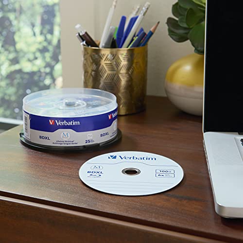 Verbatim M-Disc BDXL 100GB 6X with Branded Surface - 25pk Spindle