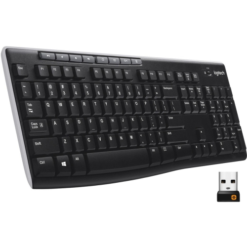 LOGITECH  K270 Keyboard Nice price for a nice keyboard, very smooth and silent 
                Works fine so far