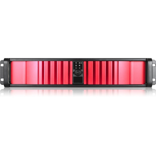 iStarUSA D-200SEA-RD 2U Compact Stylish Rackmount Chassis With Sea Bezel Red