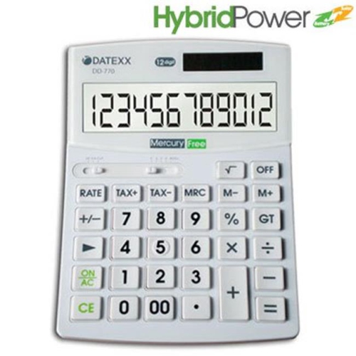 	Teledex Inc. DD-770 Hybrid Power 12 Digit Desktop Calculator : Basic Calculators - Best Buy Canada Teledex Inc. DD-770 Hybrid... 