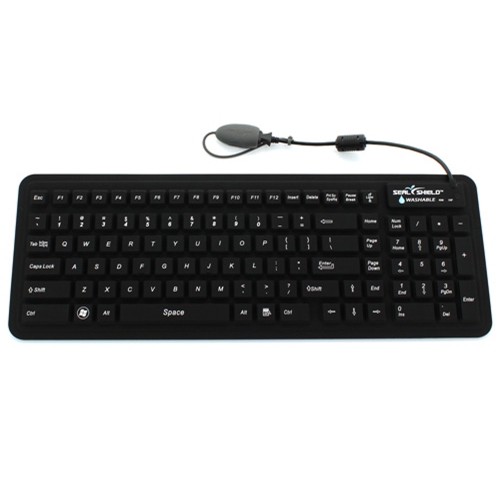 SEAL SHIELD SEAL GLOW SILICONE KEYBOARD - LED BACKLIT DISHWASHER