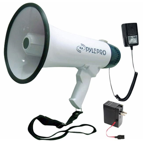 PYLE PMP45R Professional Dynamic Megaphone with Recording Function-Detachable Microphone and Rechagable batteries
