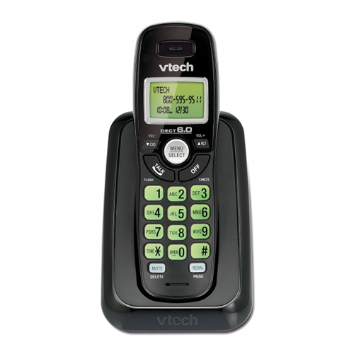 VTECH  Cs6114-11 Caller Id & Call Waiting Cordless Phone In Black Great price for a family loaded with wireless phones