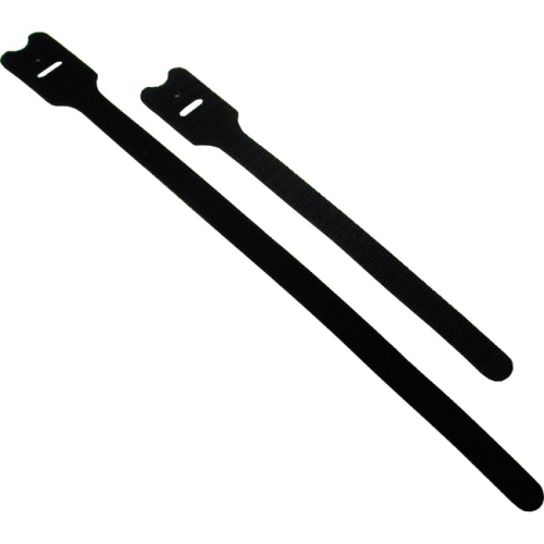 C2G  8In Screw-Mountable Hook-And-Loop Cable Ties - 10Pk