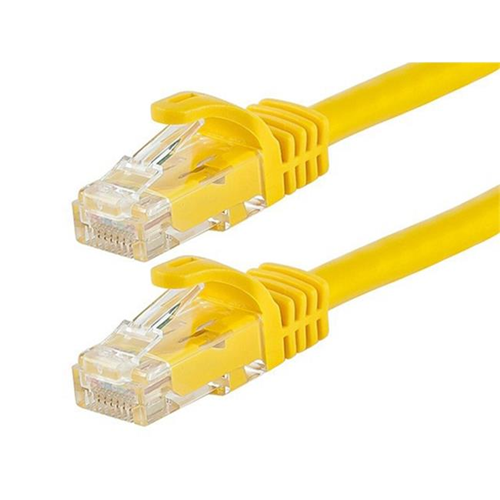 MONOPRICE  9838 Flexboot Series 24Awg Cat6 550Mhz Utp Bare Copper Network Cable - 7 Ft. In Yellow