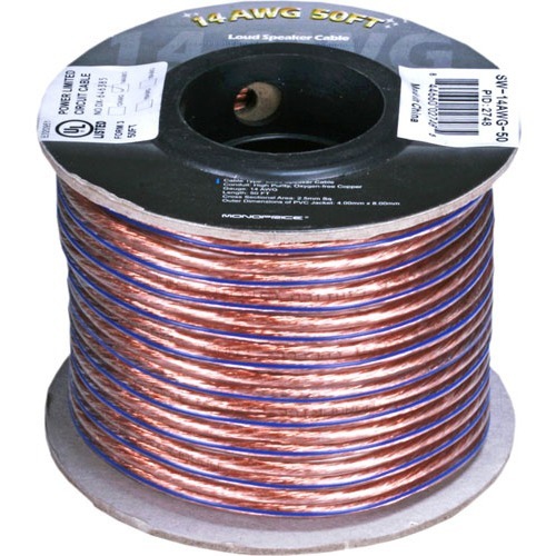 Monoprice 2748 50ft 14AWG Enhanced Loud Oxygen-Free Copper Speaker Wire Cable