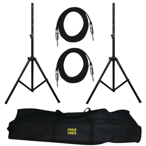 Pyle Pro-Audio Speaker Stand and Cable Kit PMDK-102