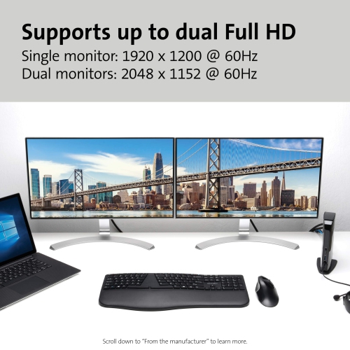 Kensington sd3500v USB 3.0 Docking Station with Dual DVI/HDMI/VGA Video sd3500v