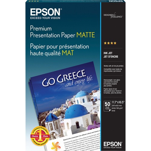 EPSON AMERICA S041260 MATTE PAPER HEAVYWEIGHT A3 SIZE