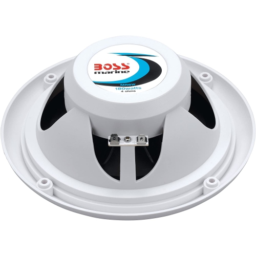 Boss MR6W Marine 6.5 in. Dual Cone Speakers - White