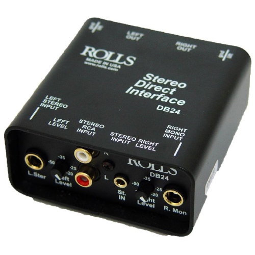 ROLLS  Db24 Stereo Direct Interface With Dual 1/4 Inputs