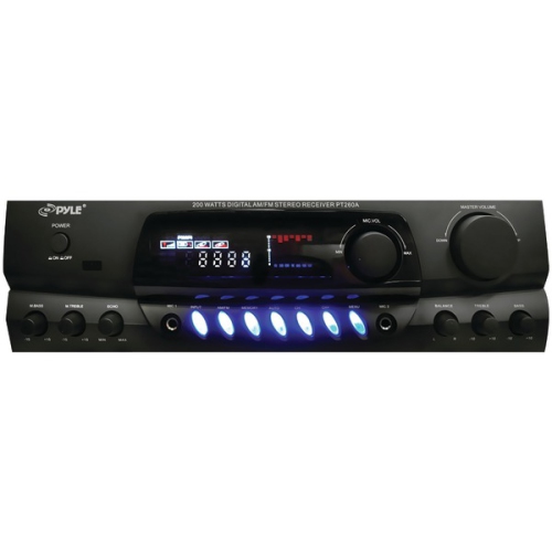 Pyle PT260A 200 Watts Digital AM/FM Stereo Receiver