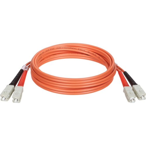 Tripp Lite Fiber Optic Duplex Patch Cable 1ft 2 x SC 2 x SC Fiber Optic Patch Cable Multimode Orange N306-001