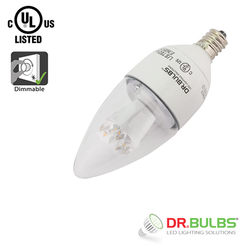 Dr. Bulbs B11 5W Soft White (3000K) LED Bulb - 3 Year Warranty - Free Shipping