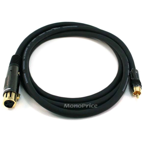 MONOPRICE  6Ft Premier Series Xlr Female to Rca Male 16Awg Cable (Gold Plated) (4785)