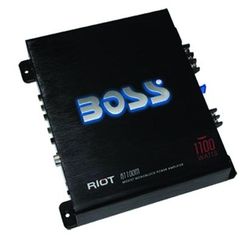 BOSS AUDIO SYSTEMS  Ava-R1100M Riot 1100 Watts Monoblock Amplifier From pumping bass to crisp highs, it promises to take my car audio to the next level