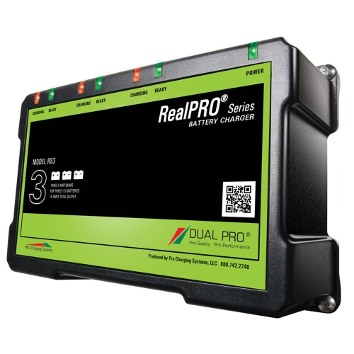 Dual Pro RealPRO Series Battery Charger 12A 2-6A-Banks 12V//24V
