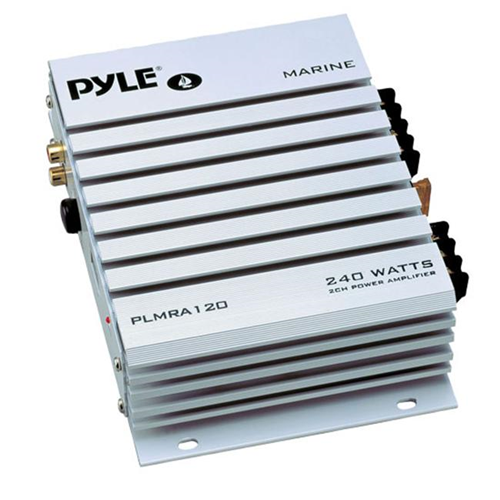 Pyle PLMRA120 2 Channel 240 Watt Waterproof Marine Amplifier