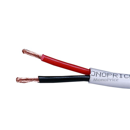 Monoprice 2818 500ft 12AWG CL2 Rated 2-Conductor Loud Speaker Cable For In-Wall Installation