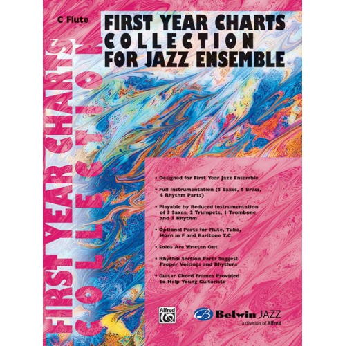 Alfred Publishing 00-SBM01017 First Year Charts Collection for Jazz Ensemble - Music Book