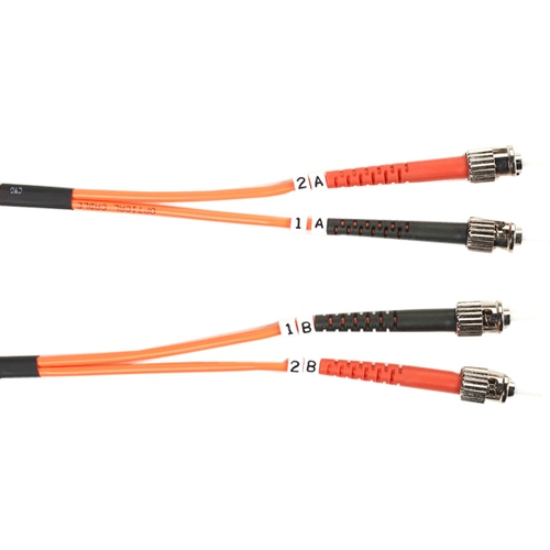BLACK BOX  Box 62.5-Micron Multimode Value Line Patch Cable, St-St, 1-M (3.2-Ft.)