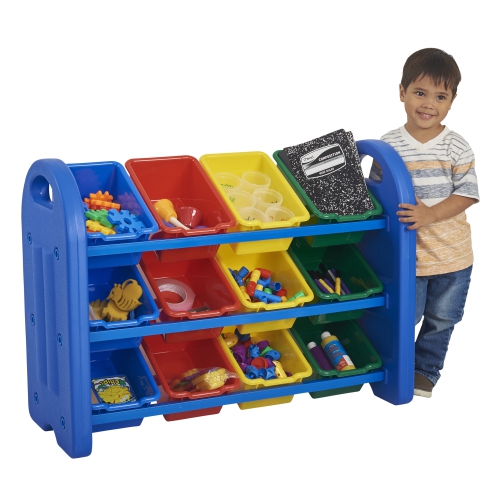 Early Childhood Resources ELR-0216 3 Tier Toy Storage With Bins