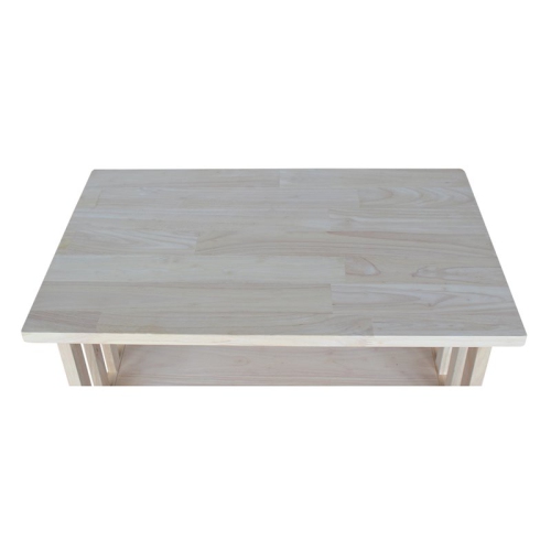 International Concepts Unfinished Mission TV Stand