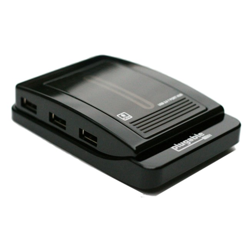 Plugable Technologies USB2-HUB-AG7 15 watt USB 2.0 7-Port Hub with Power Adapter