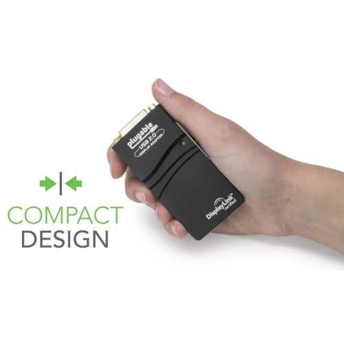 Plugable UGA-165 USB 2.0 to DVI/VGA/HDMI Video Graphics Adapter for Multiple Monitors