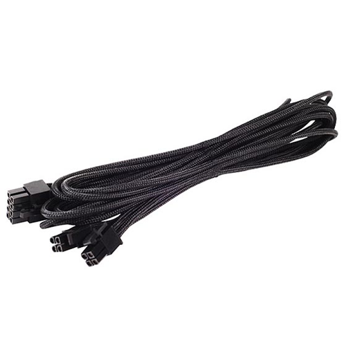 SILVER STONE  Technologies Pp06B-Eps75 750MM 8 Pin Individually Sleeved Modular Cable - In Black