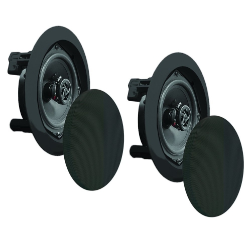 Sound Around-Pyle PDIC81RDBK 8-Inch 2-Way In-Ceiling Speaker System Black
